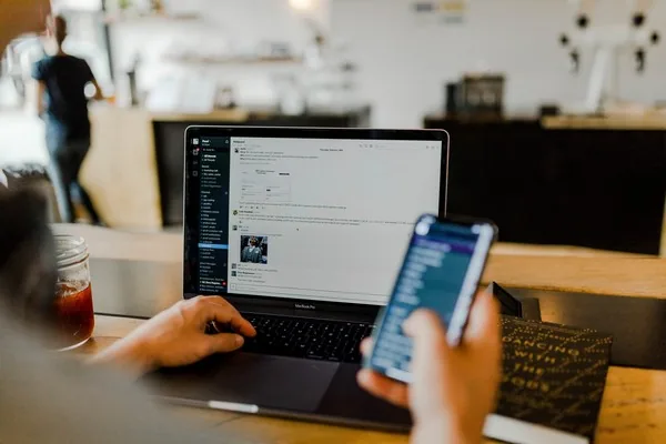 A phone showing an app in development