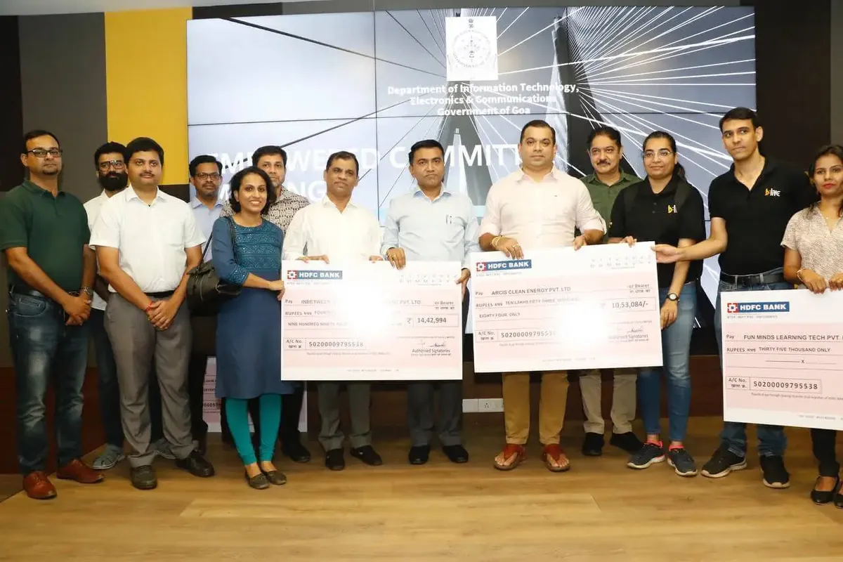 Startup funding presented at the Government of Goa summit